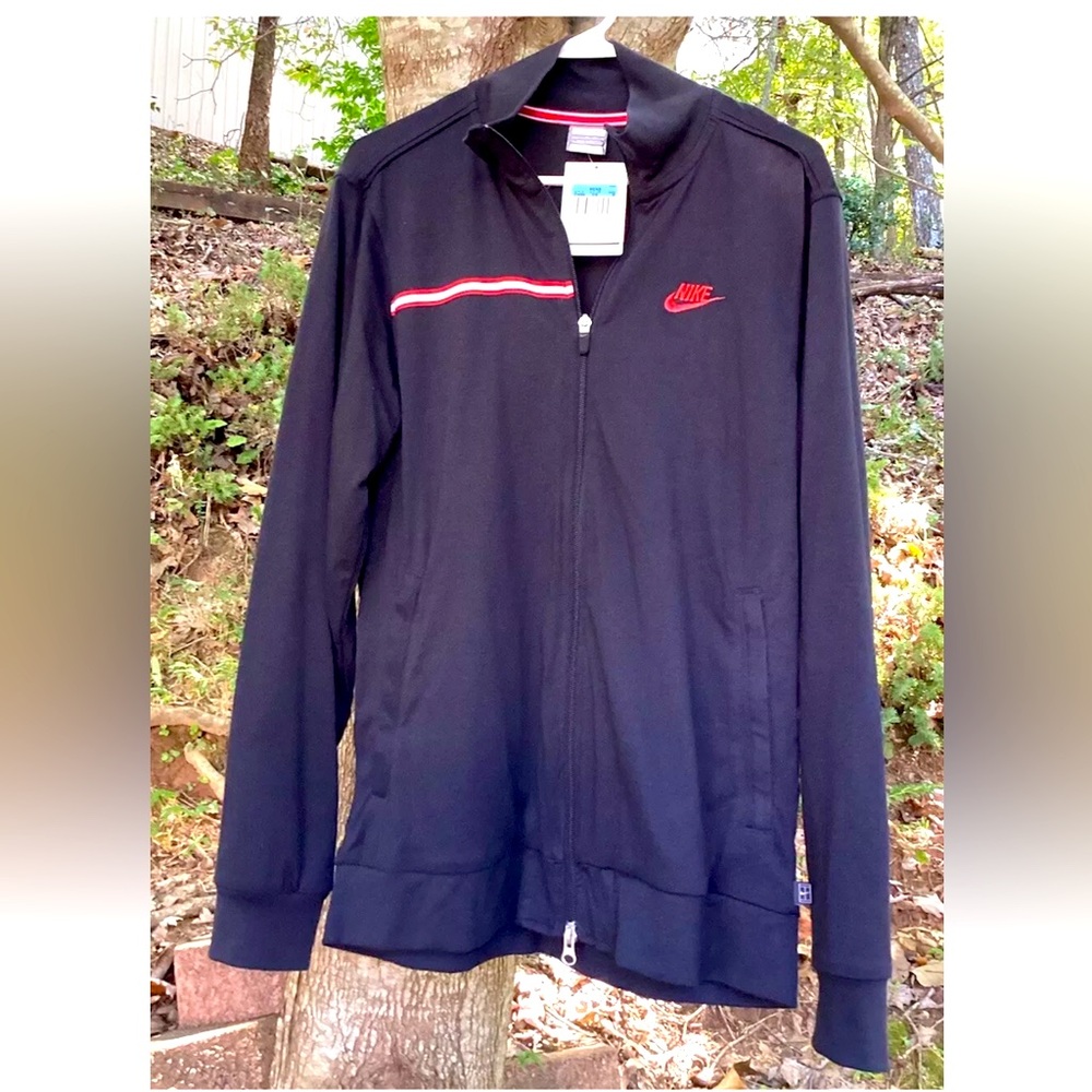 Nike Full Zip Up Long Sleeve Dri Fit Collar Lightweight Jacket Men’s Medium